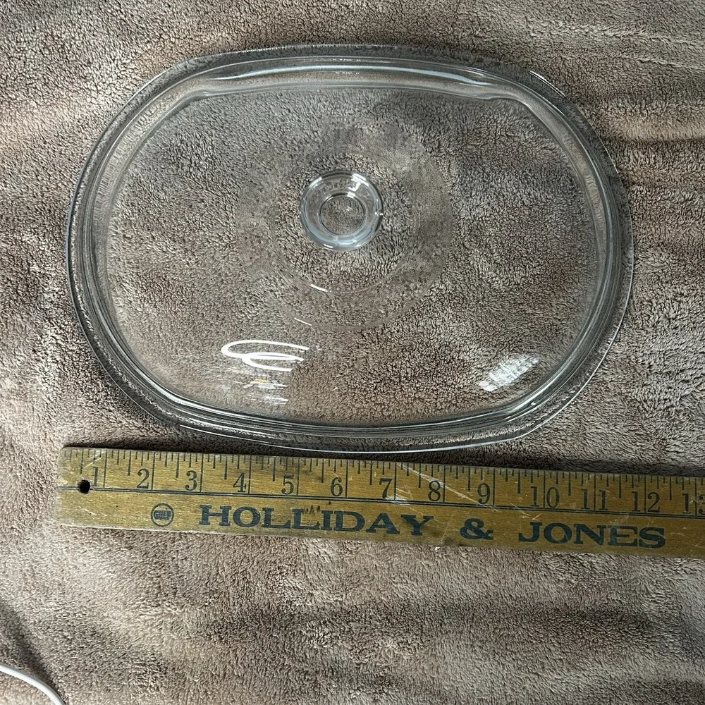 Pyrex Oval Domed Replacement Lid Clear‎ 11.25 Inch x 8.75 Inch